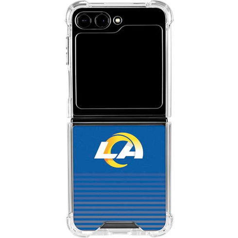NFL Los Angeles Rams Breakaway Galaxy Z Flip6 Clear Case